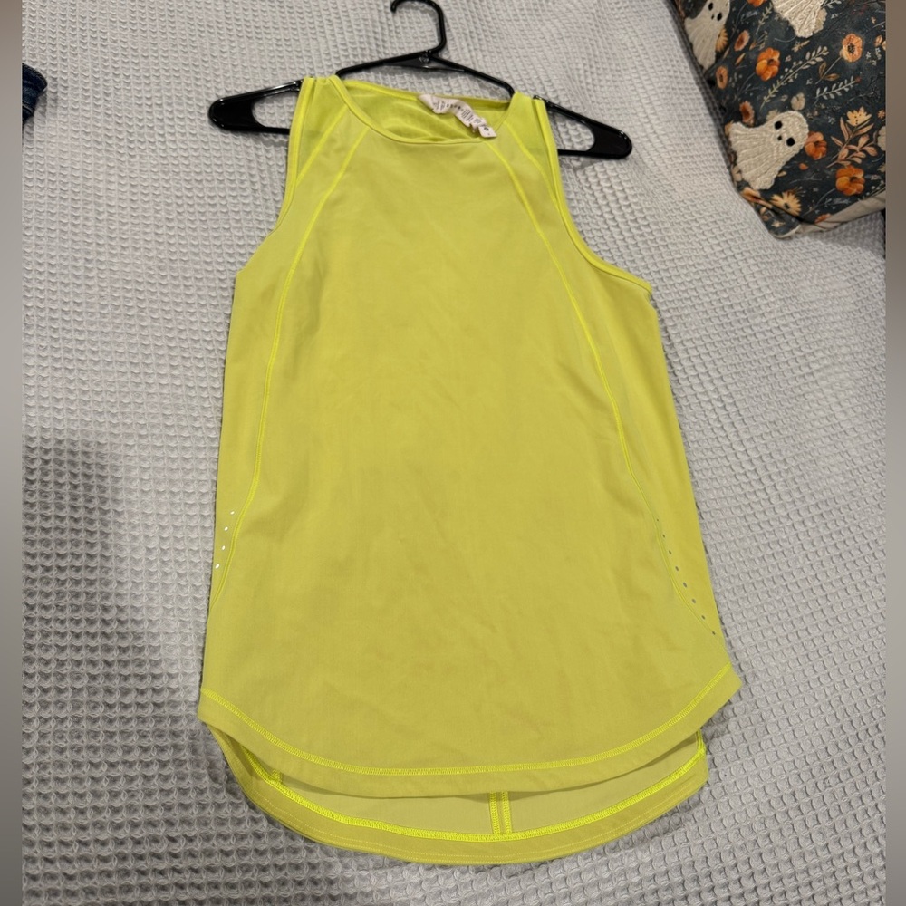 Lululemon Athletica Yellow Sculpt Tank Top